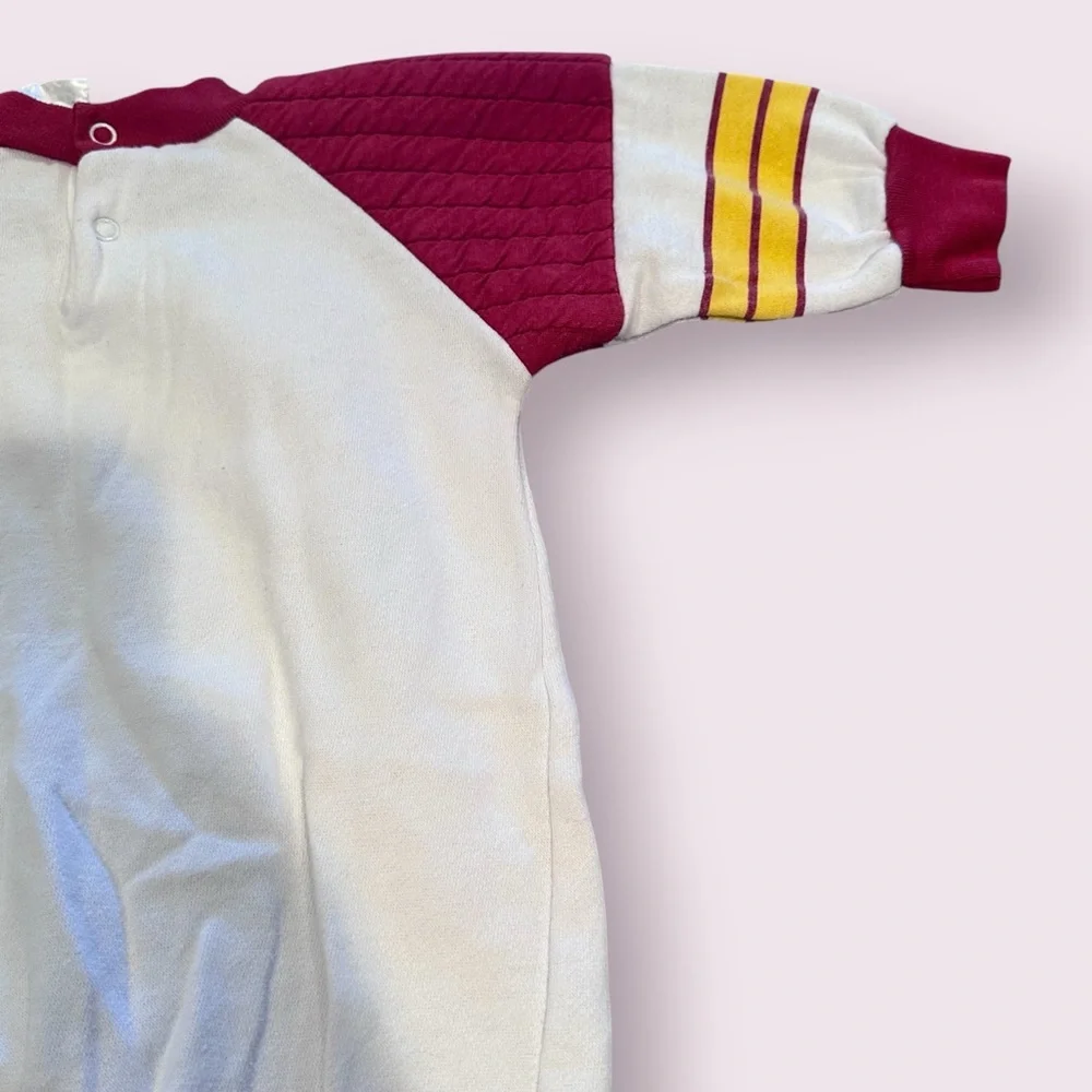 Vintage 1994 NFL Peanuts Snoopy Washington Redskins One Piece Sz 6-9 Months - Picture 10 of 11